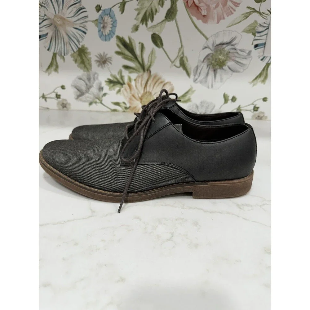 JF J.Ferrar Mens Marcus Lace-Up Oxford Black Casual Dress Shoe - US Mens Size 11